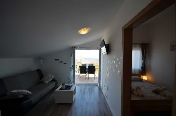 Apartment with Sea View in Vir for 2-4 Guests