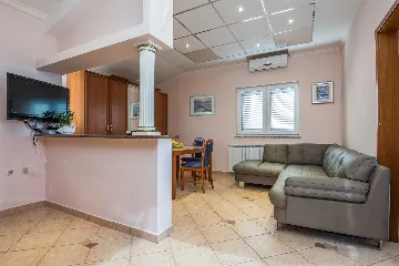 Beachfront Apartment in Vir with Sea-View Balcony