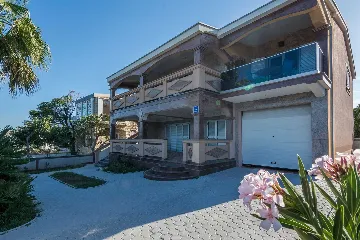 Beachfront Apartment in Vir with Sea-View Balcony