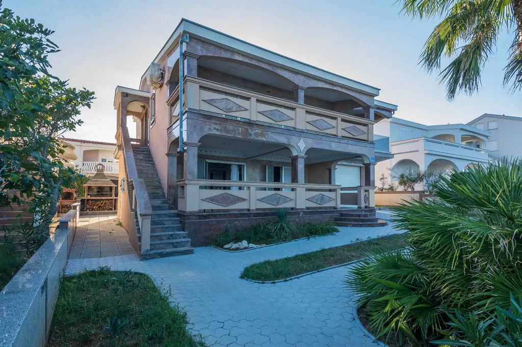 Beachfront Apartment in Vir with Sea-View Balcony