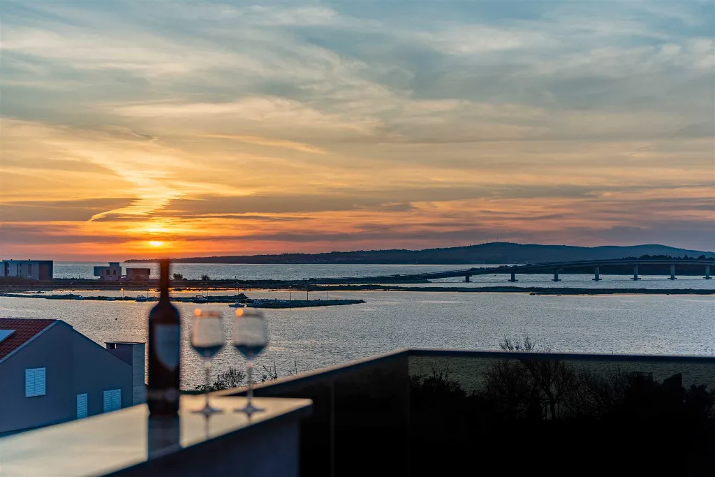 Privlaka Villa with Heated Pool & Sea Views