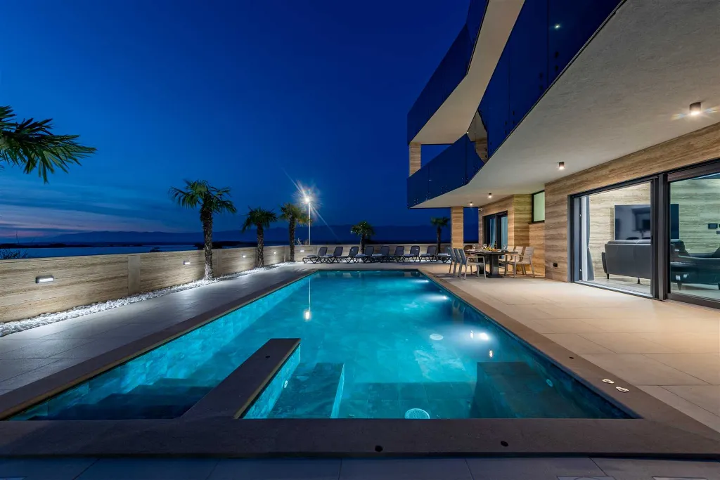Privlaka Villa with Heated Pool & Sea Views