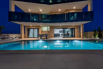 Privlaka Villa with Heated Pool & Sea Views