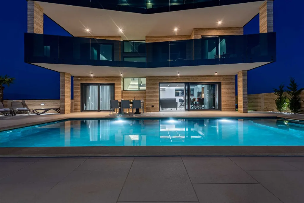 Privlaka Villa with Heated Pool & Sea Views