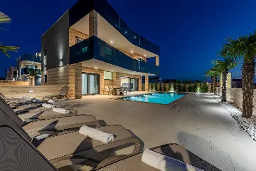 Privlaka Villa with Heated Pool & Sea Views