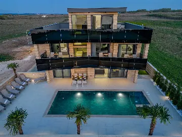 Privlaka Villa with Heated Pool & Sea Views