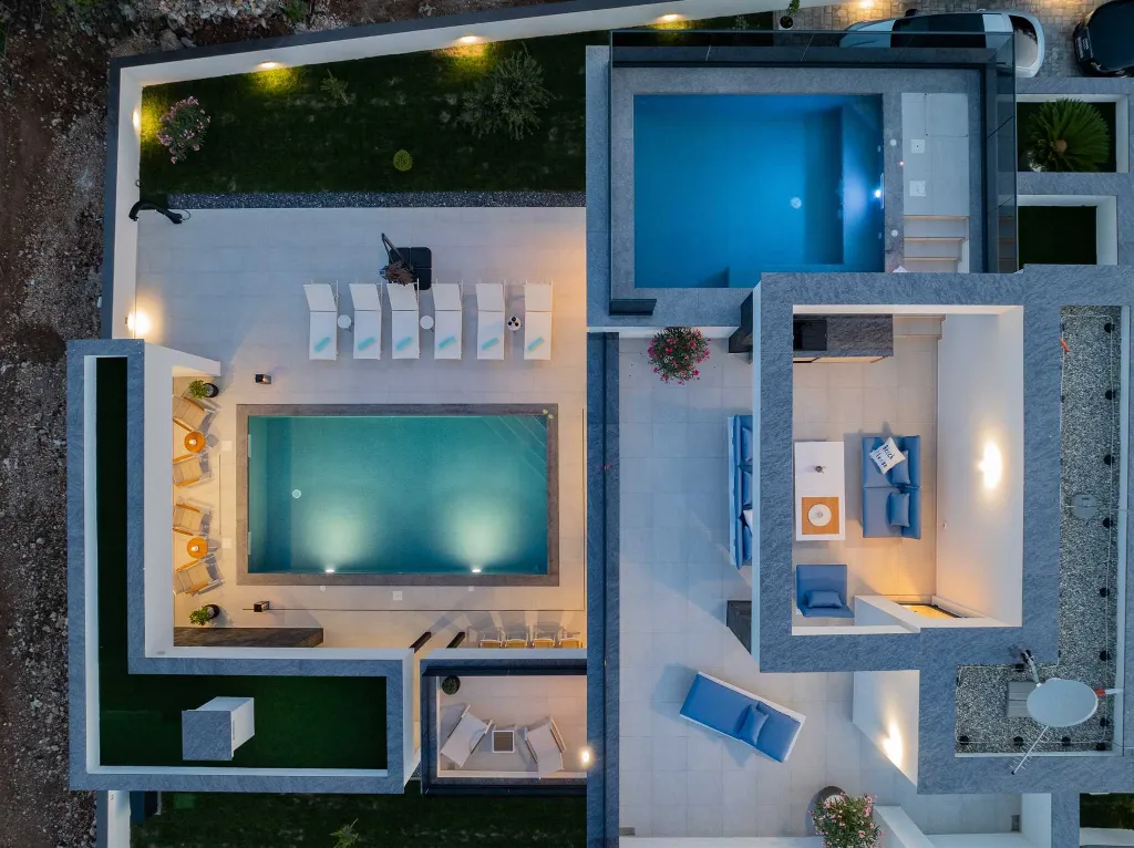 Villa with Private Pool & Sea View in Nin Zaton