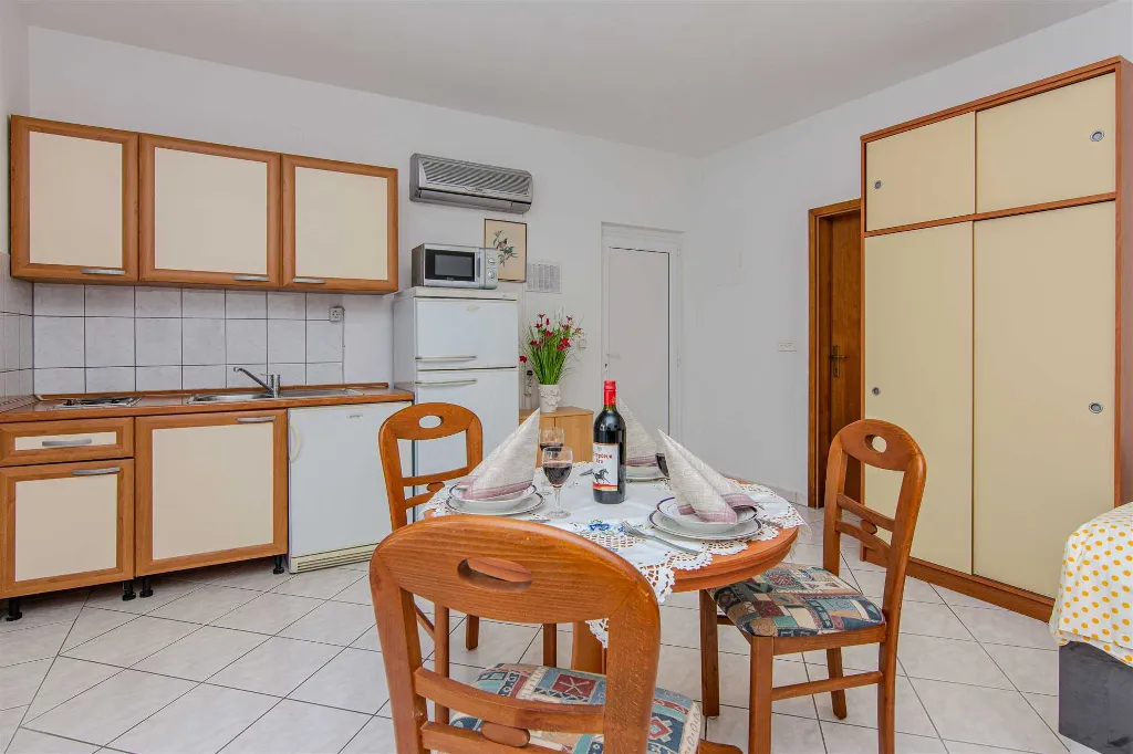 Studio Apartment with Terrace in Vir for 2-3 Guests