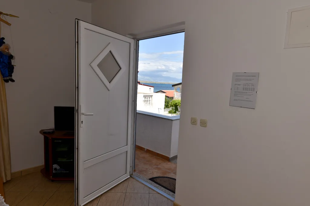 Vir Apartment for 4-5 Guests with Sea View & 100 m Beach