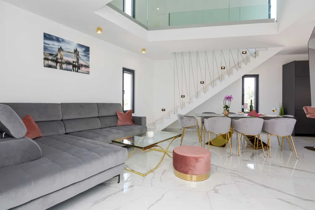 Privlaka Villa for 8 Guests with Partial Sea View