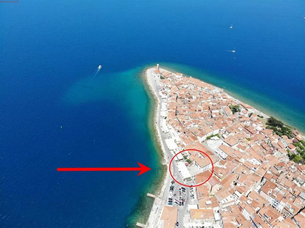 Two-Bedroom Apartment in Piran with Sea View Terrace