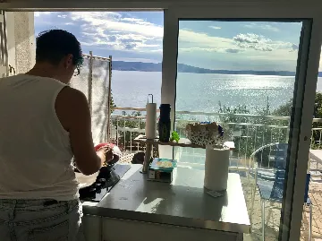 Loft with Sea Views and Pool in Novi Vinodolski