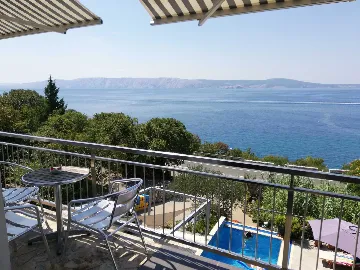 Beachside Villa with Pool in Novi Vinodolski