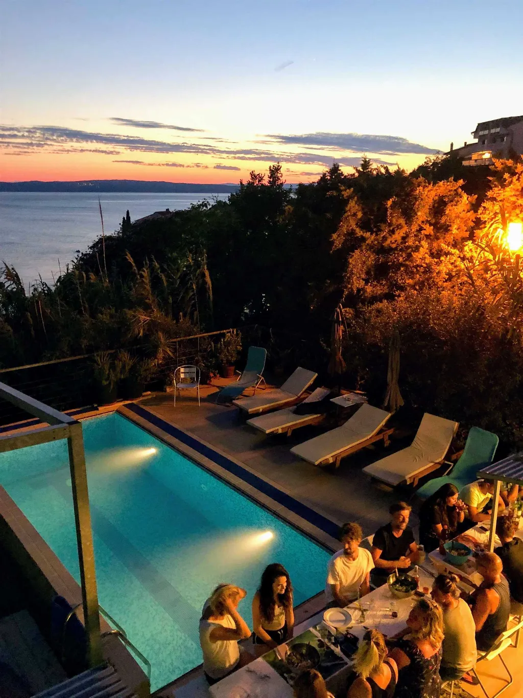 Beachside Villa with Pool in Novi Vinodolski