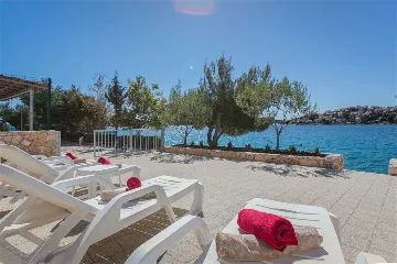 Rogoznica Villa with Heated Pool by the Sea