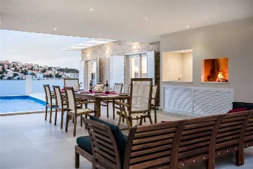 Rogoznica Villa with Heated Pool by the Sea