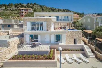 Rogoznica Villa with Heated Pool by the Sea