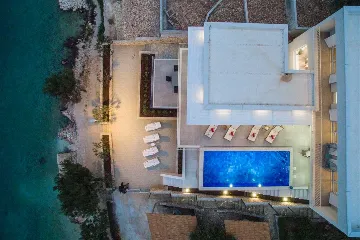 Rogoznica Villa with Heated Pool by the Sea