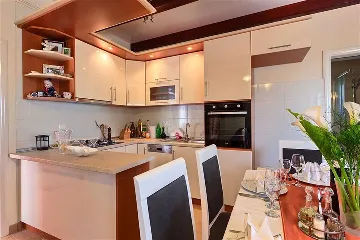 Villa with Pool and Beach Access in Okrug Gornji