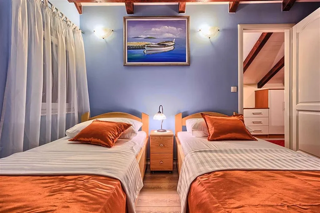 Villa with Pool and Beach Access in Okrug Gornji