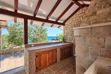 Villa with Pool and Beach Access in Okrug Gornji