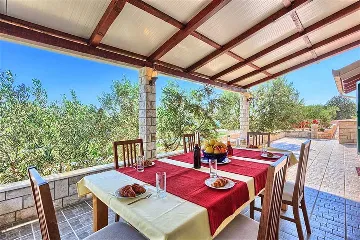 Villa with Pool and Beach Access in Okrug Gornji