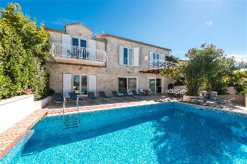 Supetar Villa with Heated Pool Near Pebble Beach