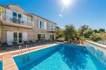 Supetar Villa with Heated Pool Near Pebble Beach