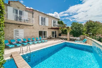 Supetar Villa with Heated Pool Near Pebble Beach