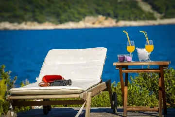 Villa with Outdoor Pool & Private Beach in Koločep