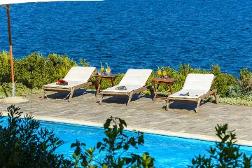 Villa with Outdoor Pool & Private Beach in Koločep