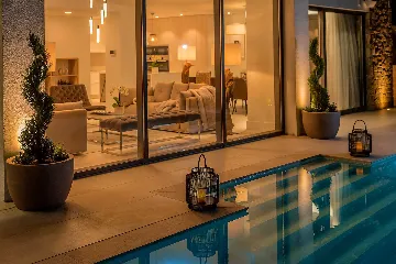 Korčula Seafront Villa for 8 with Infinity Pool