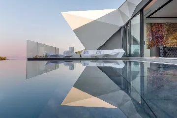 Villa with Two Infinity Pools for 10 in Žrnovo