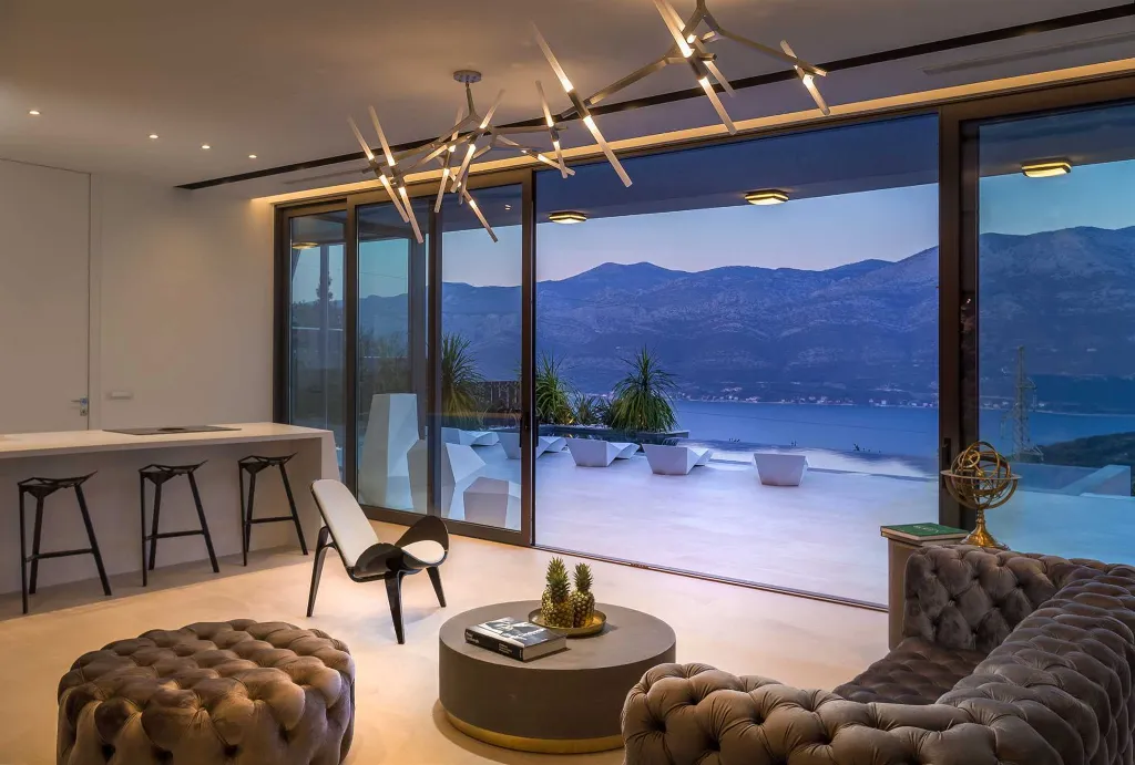 Villa with Two Infinity Pools for 10 in Žrnovo
