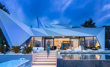 Villa with Two Infinity Pools for 10 in Žrnovo