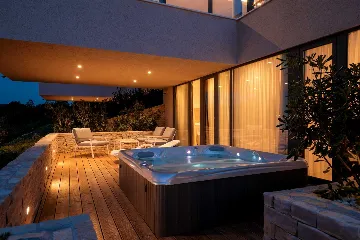 Zrnovo Villa for up to 14 with rooftop infinity pools