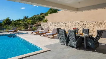Okrug Gornji Villa for 10 with Infinity Pool