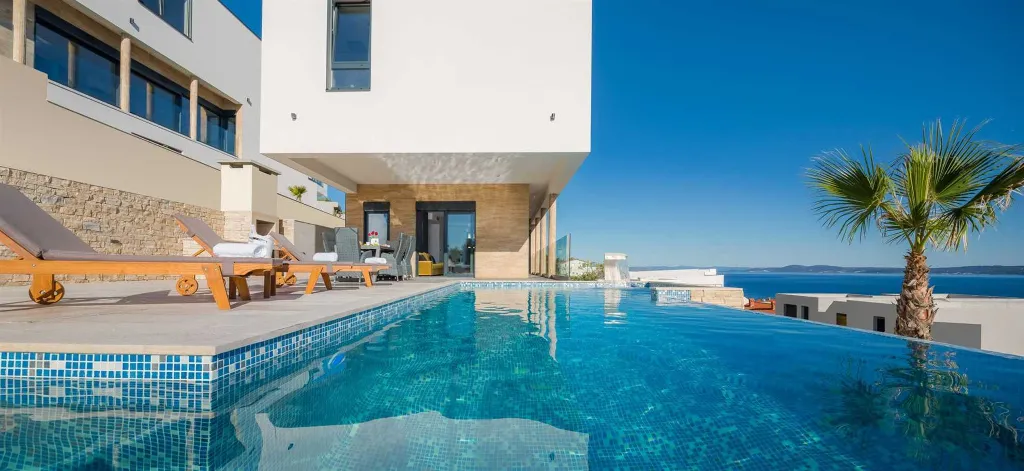 Okrug Gornji Villa for 10 with Infinity Pool