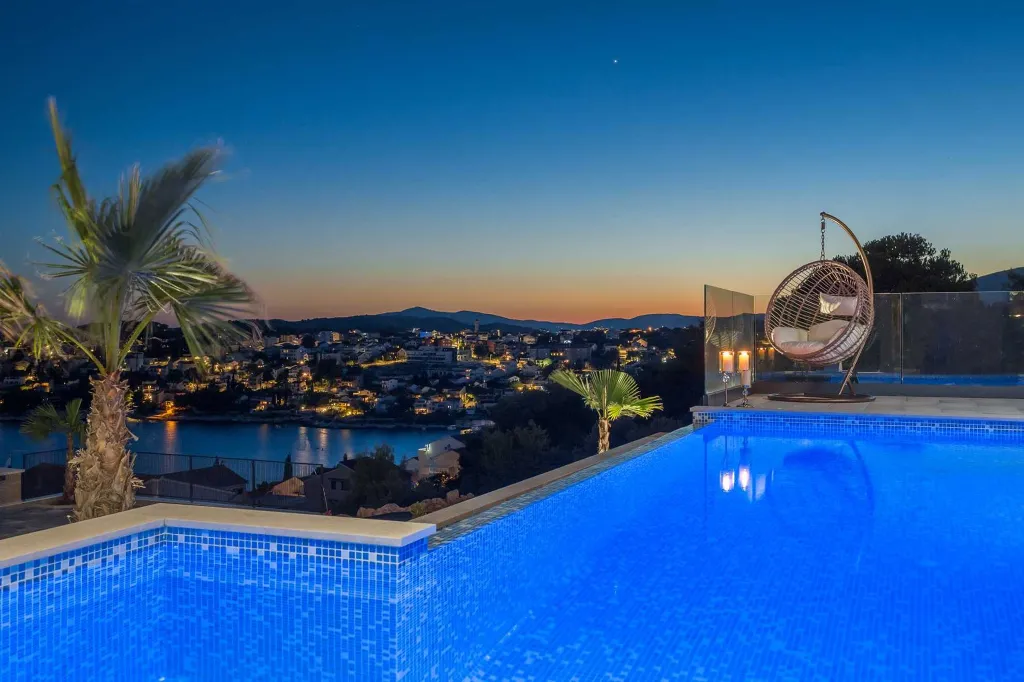 Okrug Gornji Villa for 10 with Infinity Pool