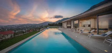 Split Villa for up to 12 Guests with Heated Pool