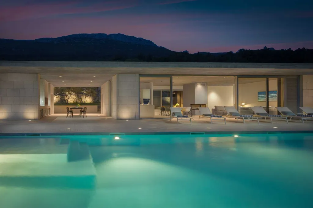 Split Villa for up to 12 Guests with Heated Pool