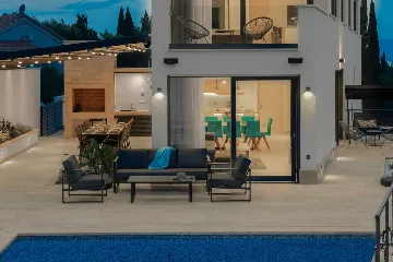 Supetar Villa with Heated Pool and Sauna (8+3)