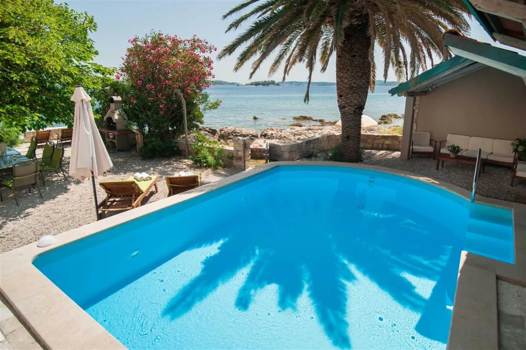 Seafront Villa with Saltwater Pool in Orebić