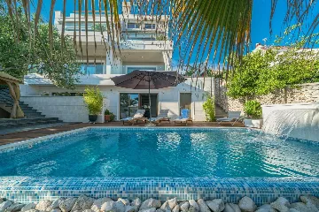 Seget Donji Villa with Pool, Sauna & Sea Access