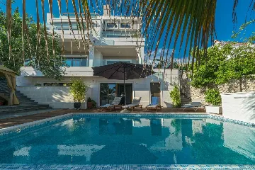 Seget Donji Villa with Pool, Sauna & Sea Access