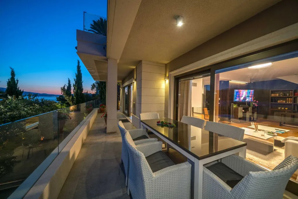 Seget Donji Villa with Pool, Sauna & Sea Access