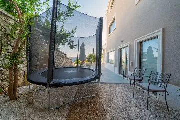 Seget Donji Villa with Pool, Sauna & Sea Access