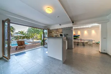 Seget Donji Villa with Pool, Sauna & Sea Access