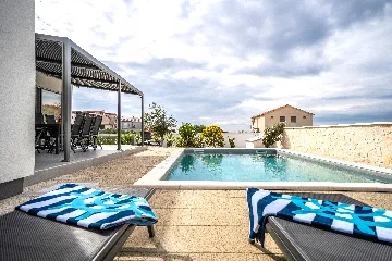 Family House with Private Heated Pool in Šibenik