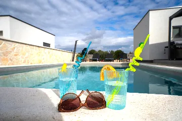 Family House with Private Heated Pool in Šibenik